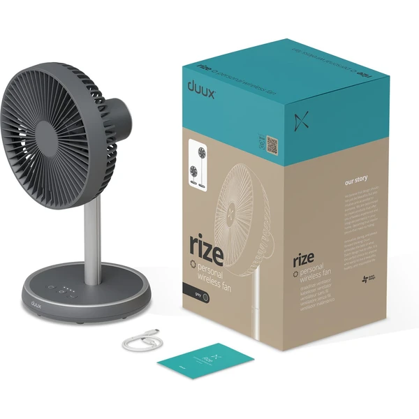 Duux Rize Flex ventilátor šedý - Ventilátory - Obrázok 74e1e6ab3fa44dbbbbeabfa75d88e557
