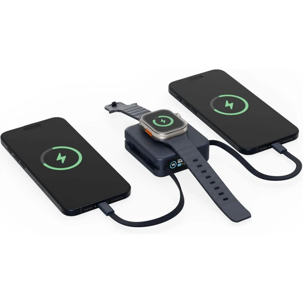 ENERGEA MagPac Mini Plus MagSafe powerbanka s káblom, 10000mAh, modrá - Powerbanky - Obrázok 74e2cc73cc694c4a9a1fdcb36dd56d8f
