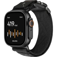 Aulumu C03 Titanium Mag pracka remienka Apple Watch 49/46/45/44/42mm Black Buckle/Black - Remienky