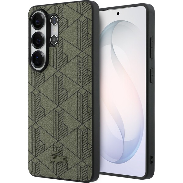 E-shop Lacoste PVC Blend Monogram Magnetický kryt Samsung Galaxy S26 Ultra khaki