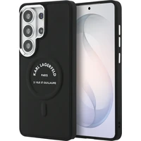 Karl Lagerfeld PU RSG Logo Magnetický kryt Samsung Galaxy S26 Ultra čierny - Puzdra
