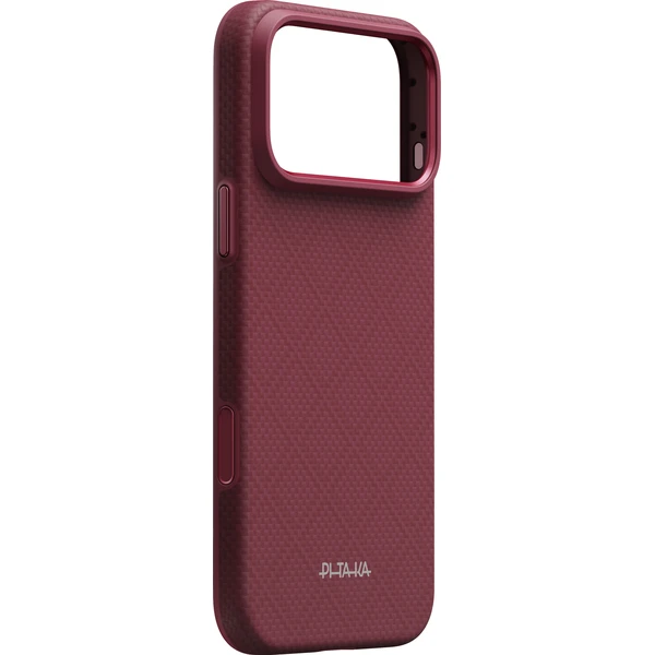 Pitaka Summa Case Argyle MagSafe kryt iPhone 18 Pro Max Burgundy - Puzdra - Obrázok 7530f62a8a5c48968aee2a8ef5a20495
