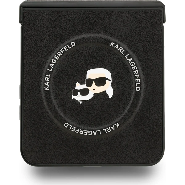Karl Lagerfeld PU Karl and Choupette Heads Magnetic kryt Samsung Galaxy Z Flip 7 čierny - Puzdra - Obrázok 756d3f255d9c4b47960a7d5cc38afbcc