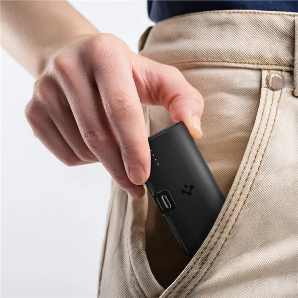 Spigen Essential powerbanka so stojanom 5000mAh (22.5W) čierna (EA2205) - Powerbanky - Obrázok 757976b8db4e412ea8005983a10145ca