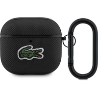 Lacoste Petit Pique Croc Logo Patch puzdro AirPods 4 čierne - Puzdra