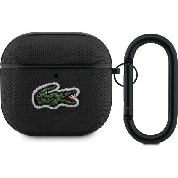 Lacoste Petit Pique Croc Logo Patch puzdro AirPods 4 čierne - Puzdra - Hlavný obrázok