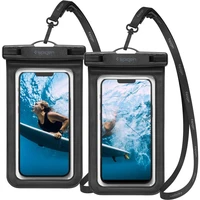 Spigen Aqua Shield vodeodolné púzdro A601 2 Pack čierne - Puzdra