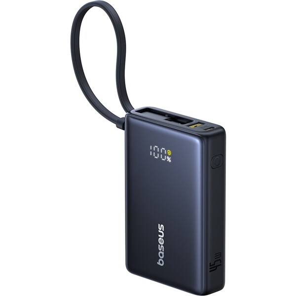 E-shop Baseus PicoGo powerbanka 10000mAh 45W s digitálnym displejom a káblom USB-C čierna