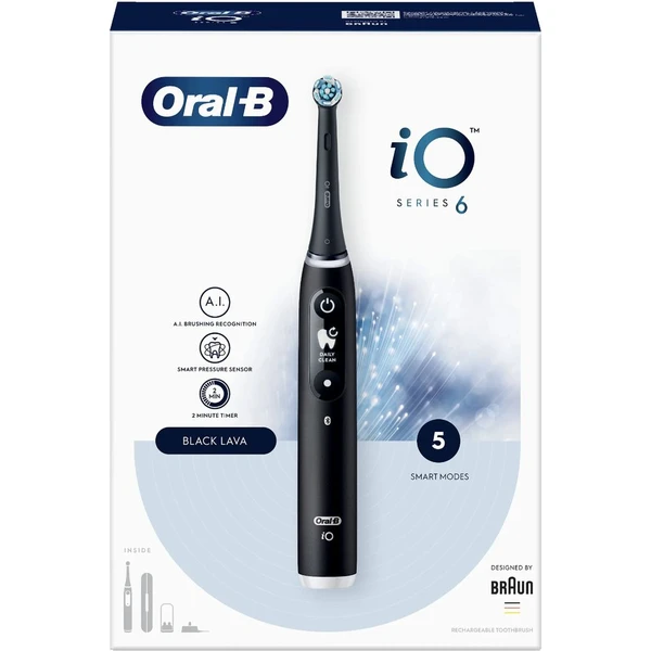 Oral-B iO Series 6 Black Onyx elektrická zubná kefka - Zubné kefky - Obrázok 75B2000J01