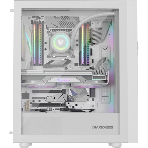 Genesis Diaxid 605 ARGB biela - Počítačové skrine - Obrázok 75P4000P01
