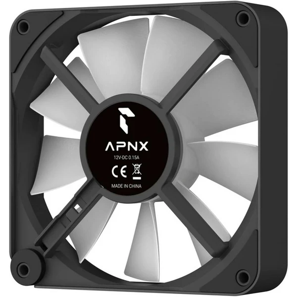 APNX FP2-120 PWM ARGB ventilátor 120mm čierny - Ventilátory pre PC - Obrázok 75TD000L01