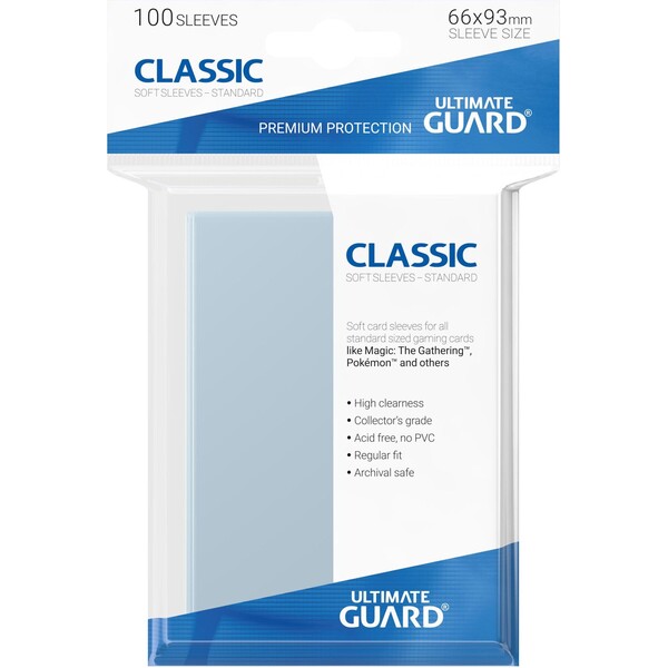 Ultimate Guard Classic Sleeves obaly na karty 100ks číre (66 x 93 mm)