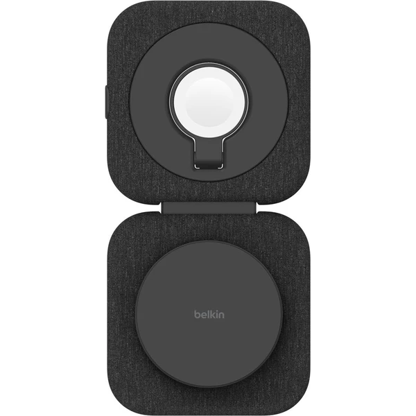Belkin BOOST CHARGE™ PRE Qi2 15W 2v1 Bezdrôtová MagSafe cestovná podložka pre iPhone/Apple Watch/Air - Nabíjačky - Obrázok 75ZM000K01