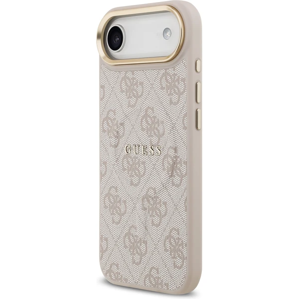 Guess PU Leather 4G Gold Frame MagSafe kryt iPhone Air ružový - Puzdra - Obrázok 75cf3feccf624416b919364fdfc876a8
