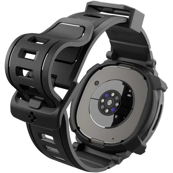 Spigen Rugged Armor Pre kryt s remienkom Galaxy Watch8 Classic (46mm) matne čierny - Puzdra - Obrázok 75cfd2f42c32406b9f21223170581a37