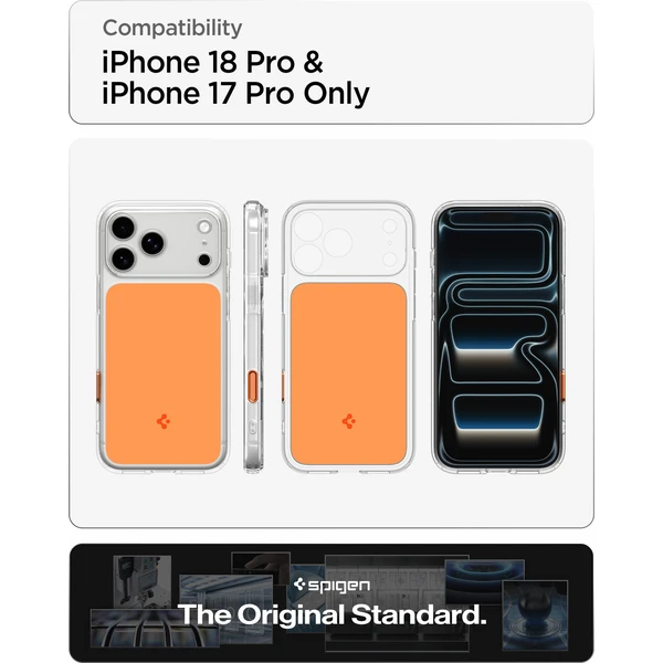 Spigen Ultra Hybrid T MagSafe kryt iPhone 18 Pro/17 Pro lesklá oranžová - Puzdra - Obrázok 75f1f6bd9518444285d518115a010096