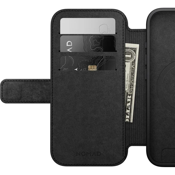 Nomad Modern Leather Folio MagSafe kožené púzdro iPhone 17 Black - Puzdra - Obrázok 76051b5301ba4ea4952290296ed3a365
