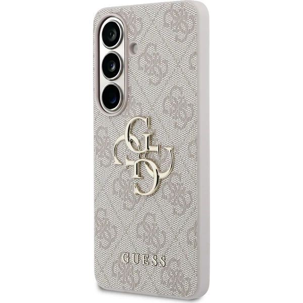Guess PU 4G Kovové logo kryt Samsung Galaxy S26 ružový - Puzdra - Obrázok 76051d6a7c9e4ac3816b840c34c8af86