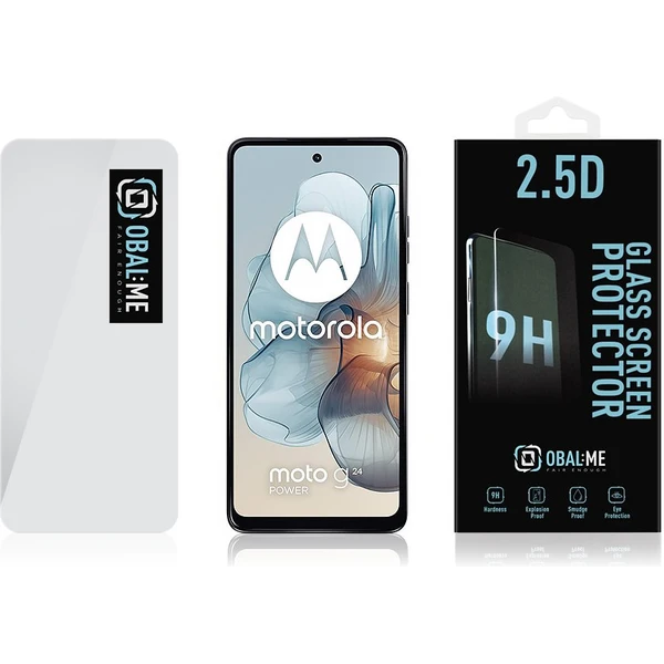 OBAL:ME 2.5D tvrdené sklo pre Motorola G04/G24 Power číre - Ochranné fólie a sklo - Obrázok 76213da95603407489333001a509d13c
