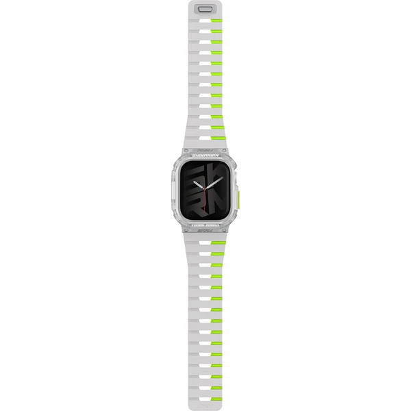 SKINARMA Gemini + Atóm remienok a kryt Apple Watch 42mm limetkový (neónový) - Remienky - Obrázok 762b2f87acc84751b30d81e60d760af8