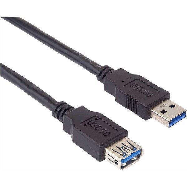 E-shop PremiumCord USB-A/USB-A predlžovací kábel 3m čierny