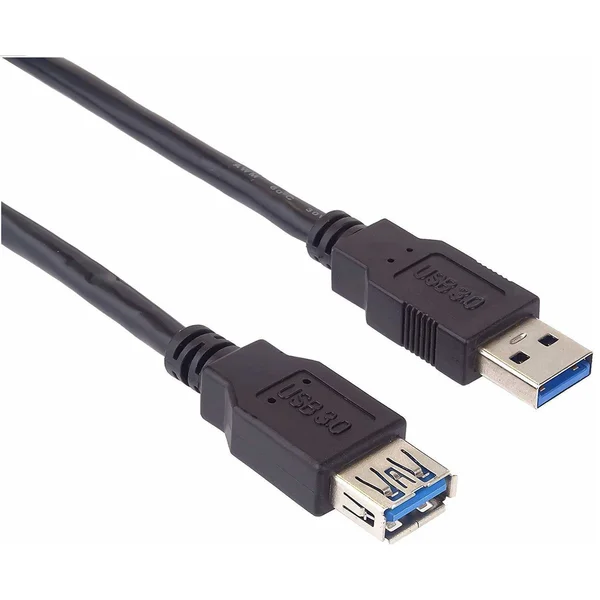 PremiumCord USB-A/USB-A predlžovací kábel 3m čierny - Káble a redukcie - Hlavný obrázok