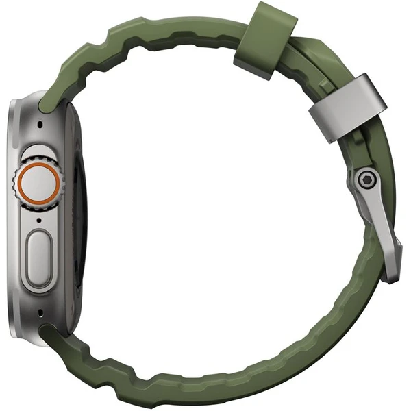 Nomad Rocky Point Band remienok Apple Watch 49/45/44/42mm strieborný/tmavo zelený - Remienky - Obrázok 7649e645cbd34cc18fe3390047334171