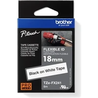 Brother TZEFX241 flexibilná páska čierna na bielom 18 mm - Pásky pre štítkovače