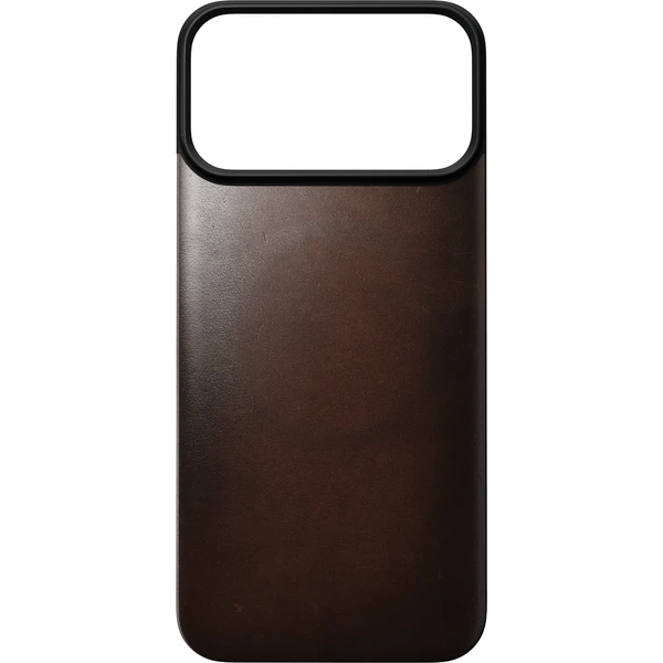 Nomad Magnetic Leather Back (Horween) MagSafe kožený kryt iPhone 17 Pro Max/18 Pro Max Rustikálny - Puzdra - Obrázok 764c39a5cc1a48ada7cdf816b4ecf7a2