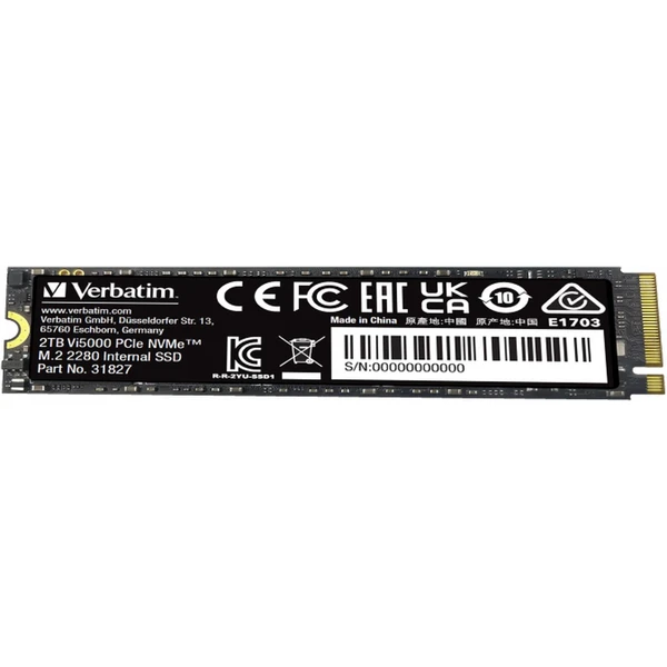 VERBATIM SSD Vi5000 Internal PCIe NVMe M.2 SSD 2TB - SSD - Obrázok 7663000O01
