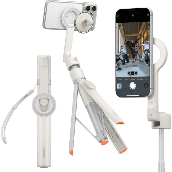 Spigen MagSafe Tripod Selfie tyč béžová - Držiaky - Hlavný obrázok
