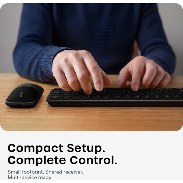 Satechi Slim CEX1 Wireless Combo (Keyboard and Mouse) - US English - Space Black - Klávesnicové sety - Obrázok 768d5efa223e4c35ac7df89ef4629b31