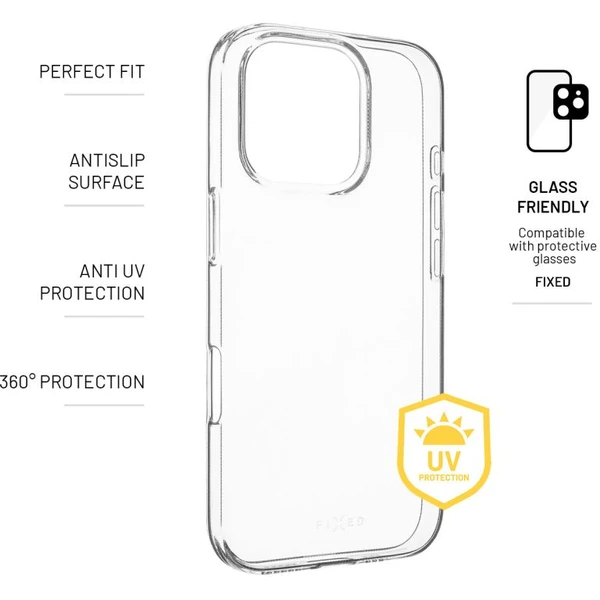 FIXED Story AntiUV TPU kryt Apple iPhone 16 Pro číry - Puzdra - Obrázok 7699c5a54d104596bcafb3257fee19a6