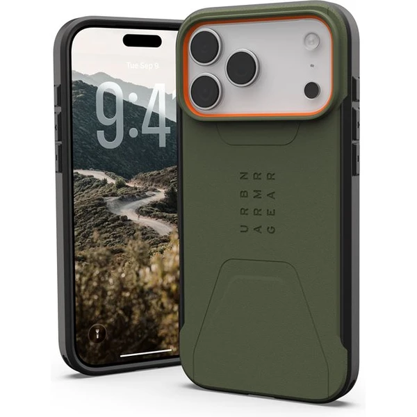 UAG Civilian Magsafe kryt iPhone 17 Pro Max zelený/oranžový - Puzdra - Hlavný obrázok