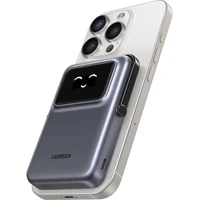 UGREEN Uno MagSafe/Qi2 Powerbanka so stojanom, 10000 mAh, 20W, tmavo šedá - Powerbanky