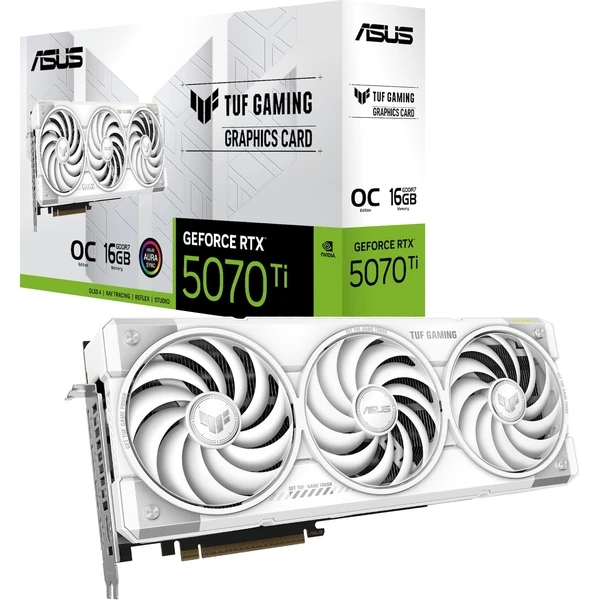 ASUS TUF Gaming NVIDIA GeForce RTX 5070 Ti 16GB GDDR7 White OC - Grafické karty - Obrázok 76RI000K01