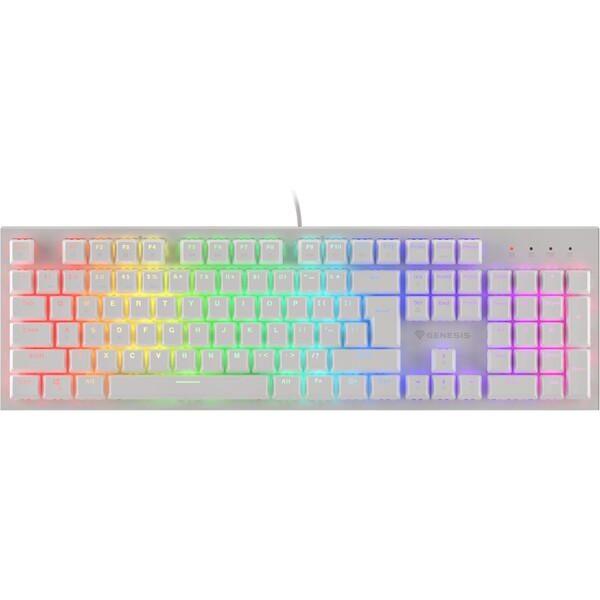 Genesis THOR 303 Outemu Peach Silent mechanická klávesnica US biela