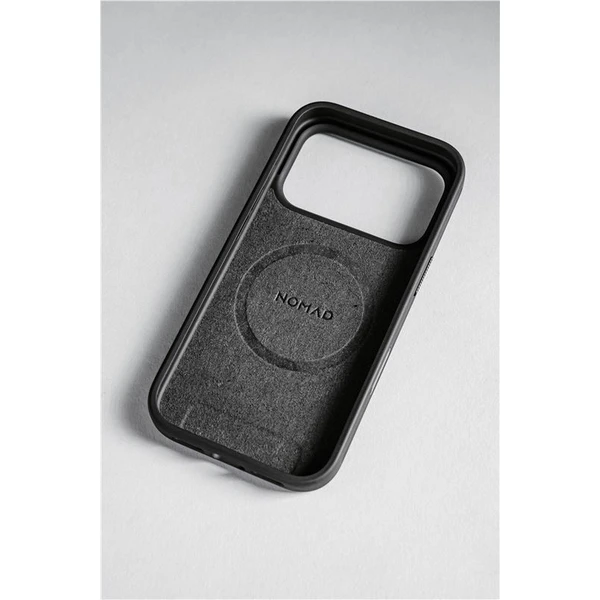 Nomad Modern Leather Case MagSafe kožený kryt iPhone 17 Pro Black - Puzdra - Obrázok 76a5fad9506e4961944e9a2537a9f380