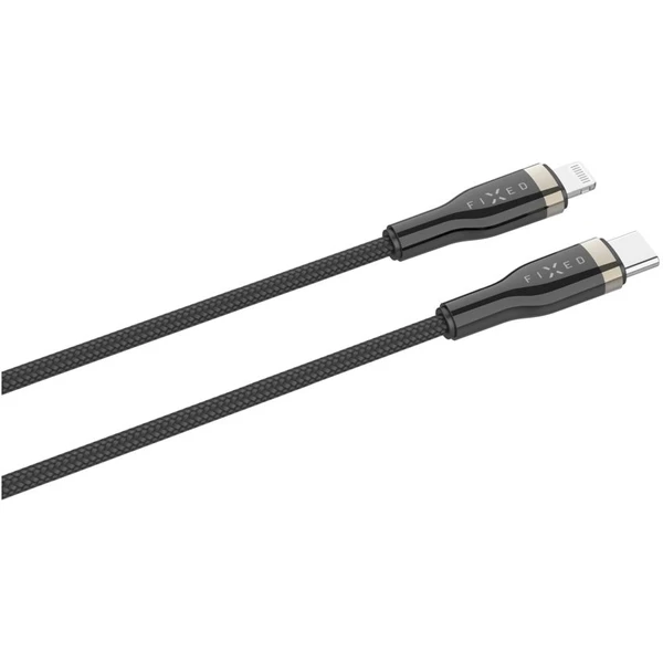 FIXED USB-C/Lightning napájací kábel 60W 0,5m čierny - Káble a redukcie - Obrázok 76ac115879db494aadb984141f6ccfcf