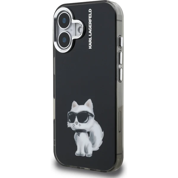 Karl Lagerfeld IML Aquarelle Chúpette kryt iPhone 16 čierny - Puzdra - Obrázok 76b3cb83228e432a8e4050a9318a2db4