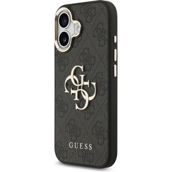 Guess PU Leather 4G Metal Logo Gold Frame MagSafe kryt iPhone 17 čierny - Puzdra - Obrázok 76b515bbd55b42368ff88bafbd6e9063