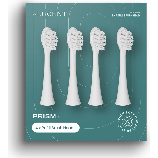 Be Lucent Prism Heads náhradní hlavice (4-pack), bílé - Náhradné hlavice - Hlavný obrázok