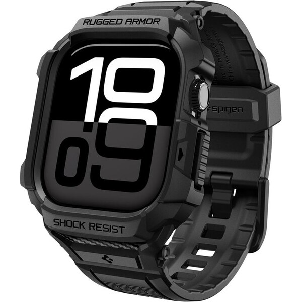 E-shop Spigen Rugged Armor Pro 2 puzdro Apple Watch 11 (42mm) matte black