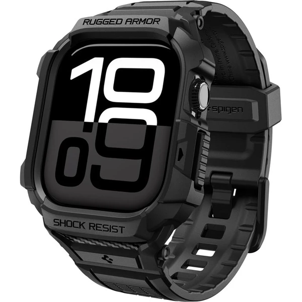 Spigen Rugged Armor Pro 2 puzdro Apple Watch 11 (42mm) matte black - Puzdra - Hlavný obrázok