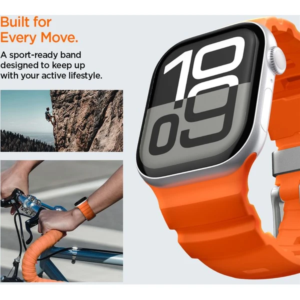 Spigen silikónový remienok Apple Watch 49/46/45/44mm oranžový - Remienky - Obrázok 76f4a65db6254e5bbd926fe5f9b723db