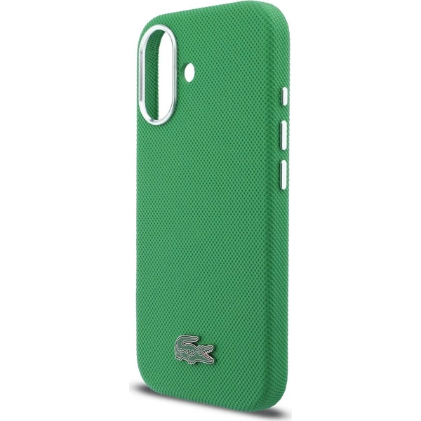 Lacoste PVC Iconic Petit Pique Kovové Logo MagSafe kryt iPhone 16 zelený - Puzdra - Obrázok 7701ba8159d84c49b163ef6133cabfea