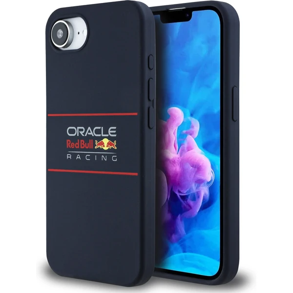 Oracle Red Bull Racing Silikónový horizontálny logo MagSafe kryt iPhone 17e/16e modrý - Puzdra - Hlavný obrázok