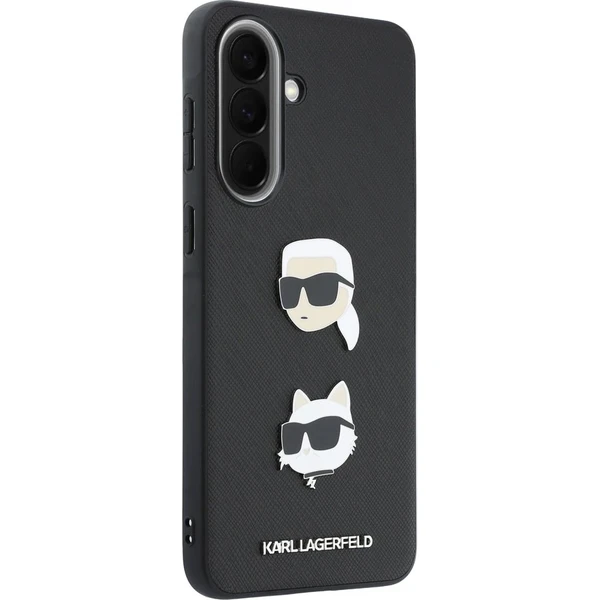 Karl Lagerfeld Liquid Silicone Metal Karl and Choupette kryt Samsung Galaxy A57 čierny - Puzdra - Obrázok 776e76a004d547a7bbee88ef6020b8c2