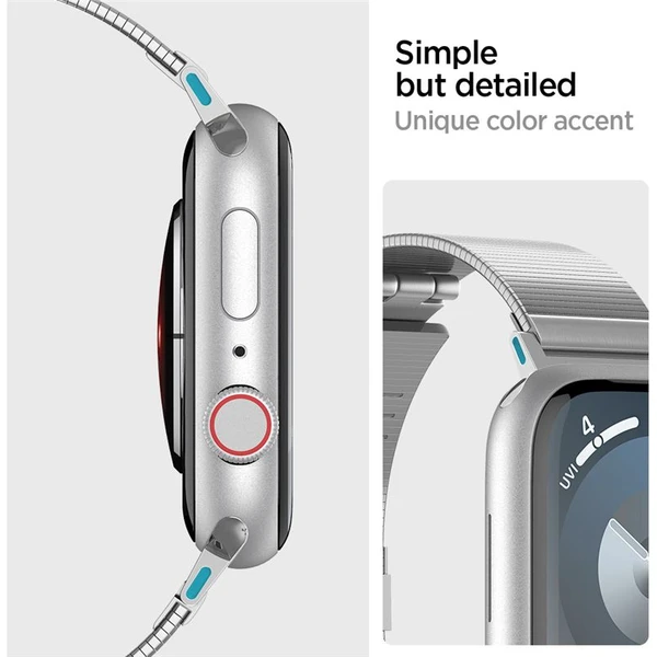 Spigen Sleek Link remienok Apple Watch 49/46/45/44/42mm strieborný - Remienky - Obrázok 778d787a40304b4c85ff57d1d9c6b662