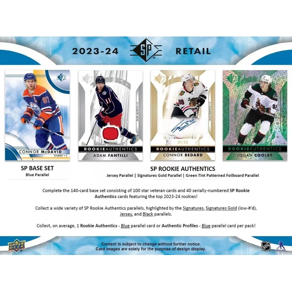 Hokejové karty 2023-24 Upper Deck SP Hockey Blaster Box - Hokejové karty - Obrázok 77IB000N01